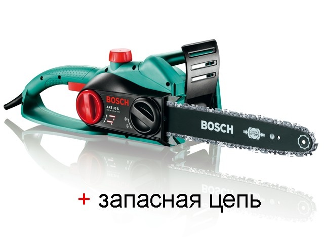 Пила цепная AKE 35 S, 1800Вт, 35см + запасная цепь (BOSCH)