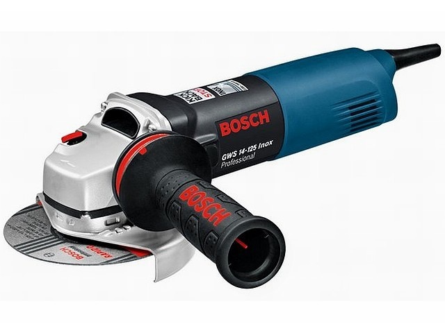 Одноручная углошлифмашина GWS 14-125 Inox, 1400Вт, 125мм вибро (BOSCH)