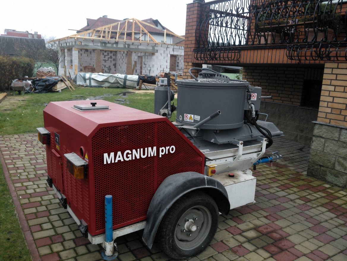 Аренда-прокат дизельной штукатурной станции MAGNUM B/1 автономной