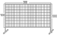 Аренда Ограждение строительное металлическое секция 2000х3000